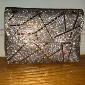 Elegant Silver and Gold Women's Clutch